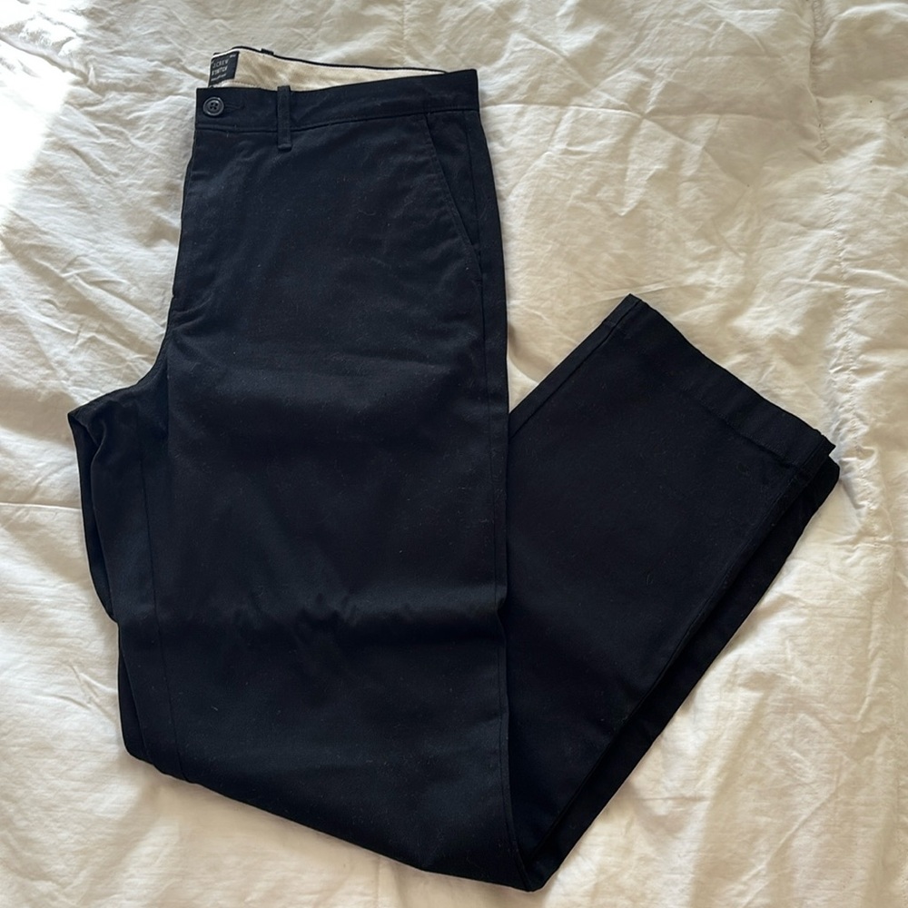 J Crew 1040 Athletic stretch chinos in black